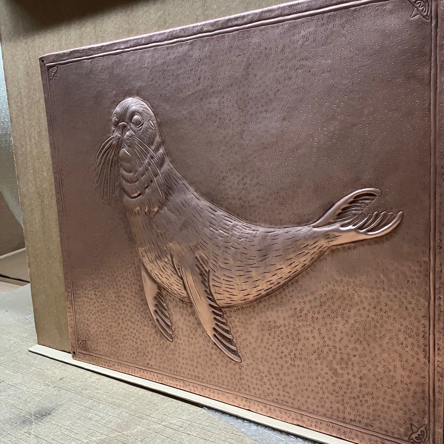 Seal Copper Backsplash Panel