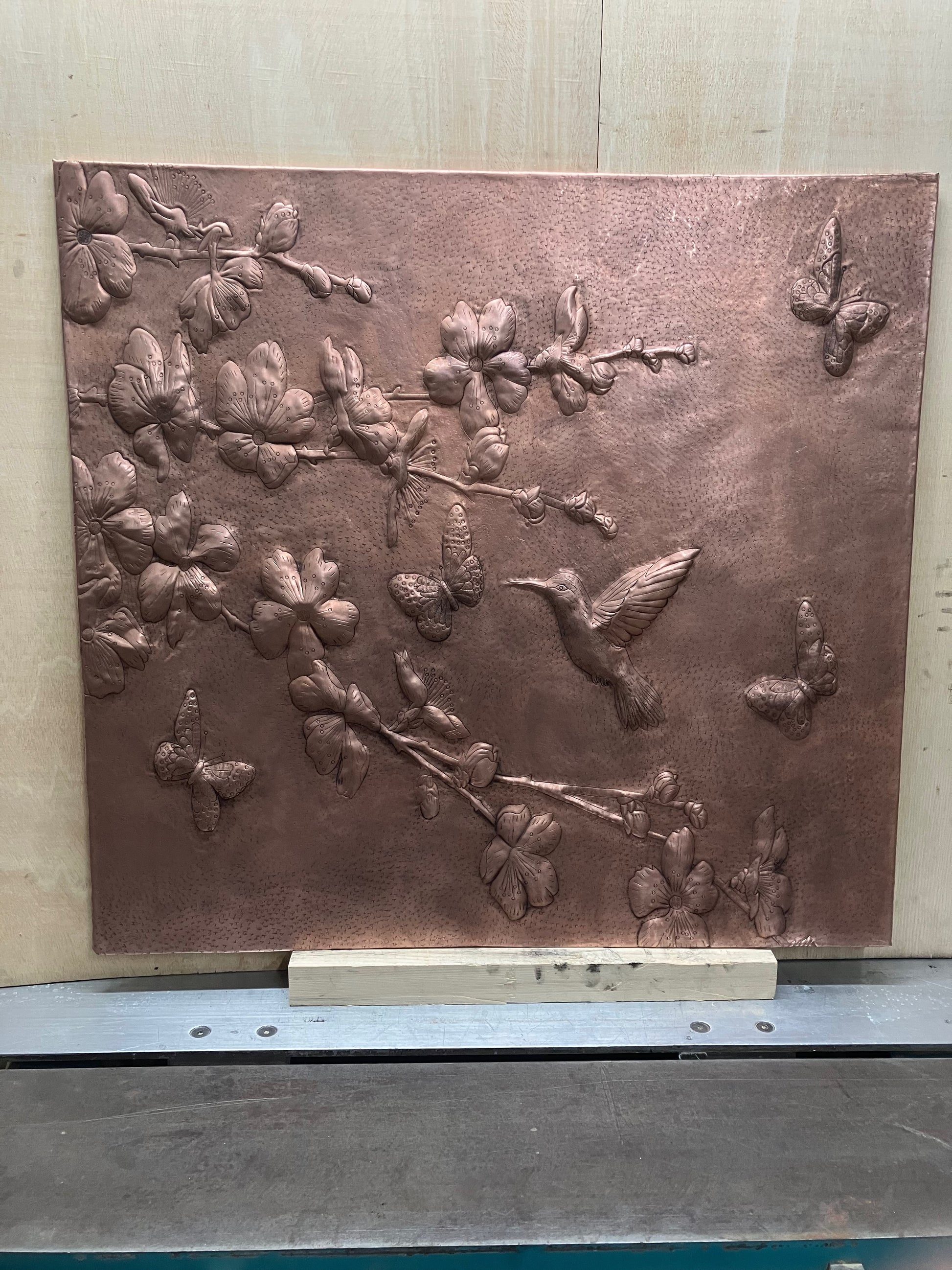 Dogwood Branches Copper Backsplash Tile - Natuross