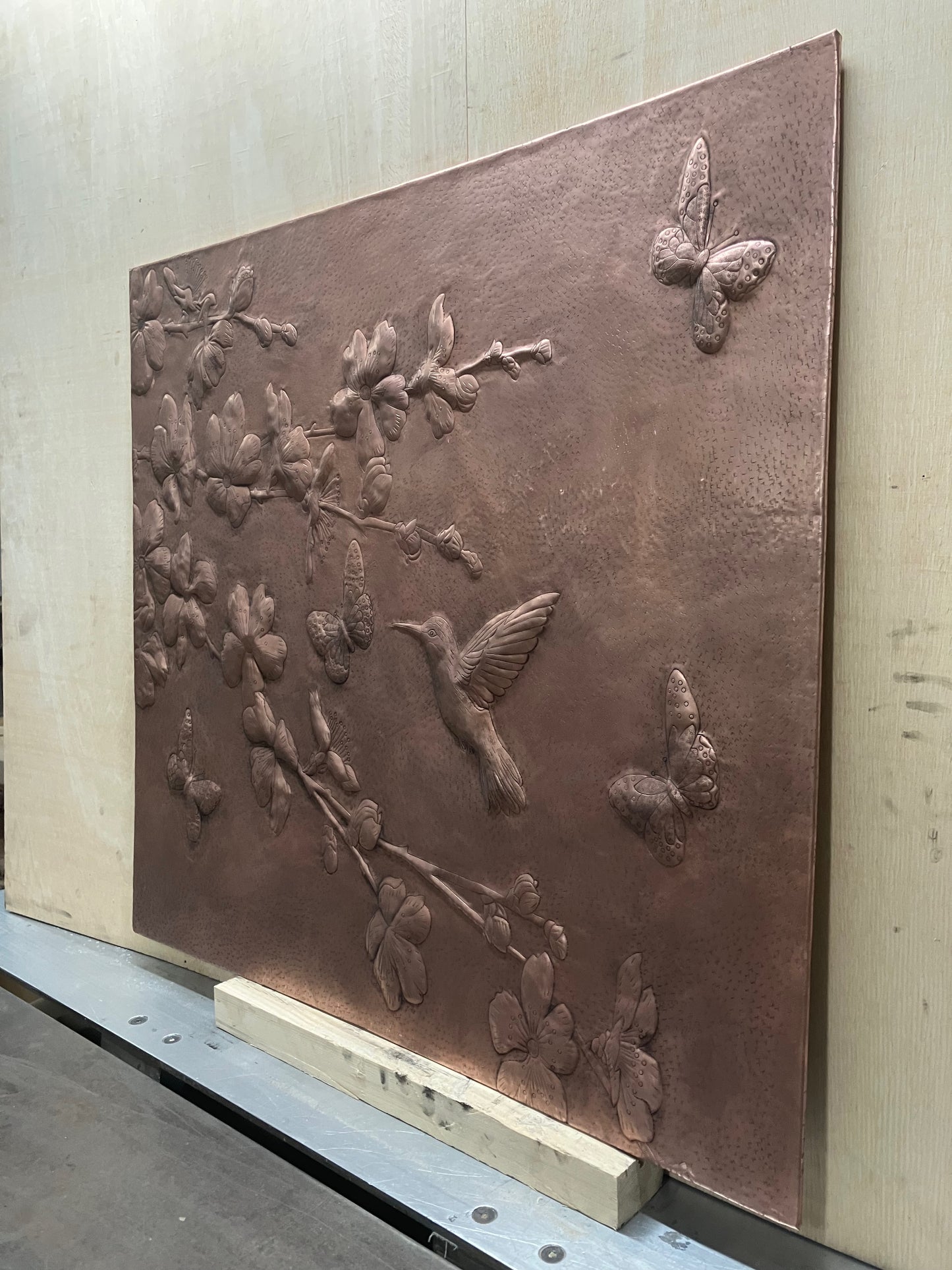 Dogwood Branches Copper Backsplash Tile - Natuross