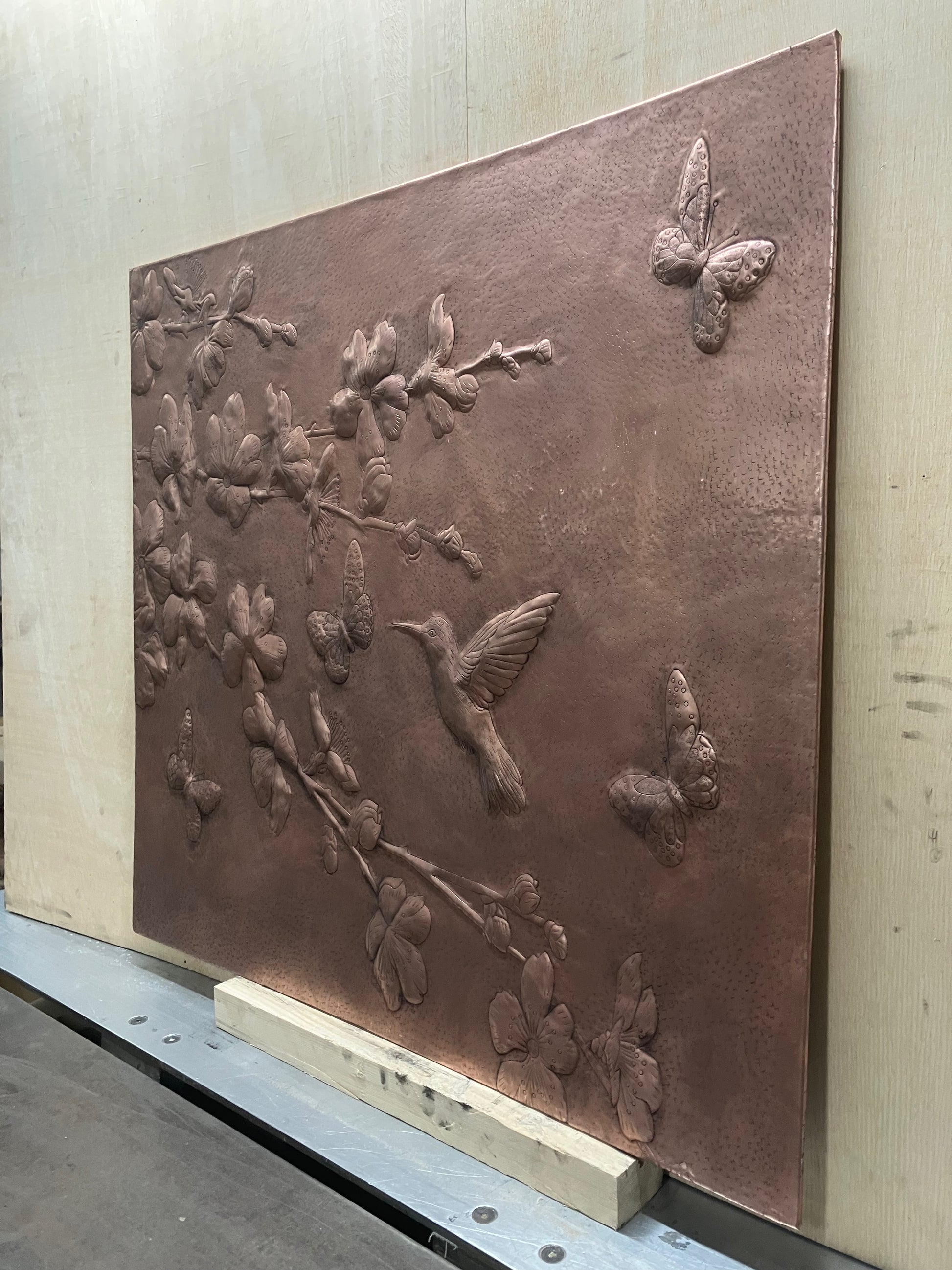 Dogwood Branches Copper Backsplash Tile - Natuross