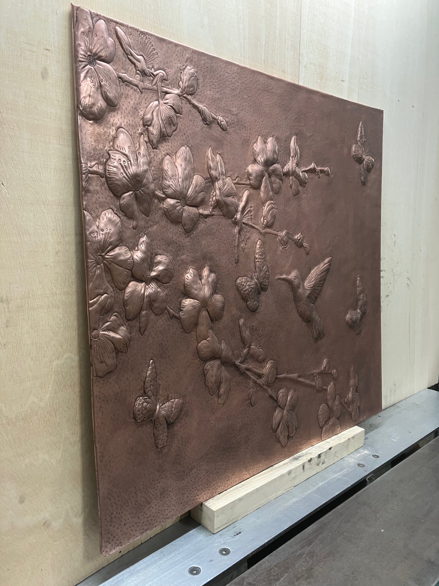 Dogwood Branches Copper Backsplash Tile - Natuross