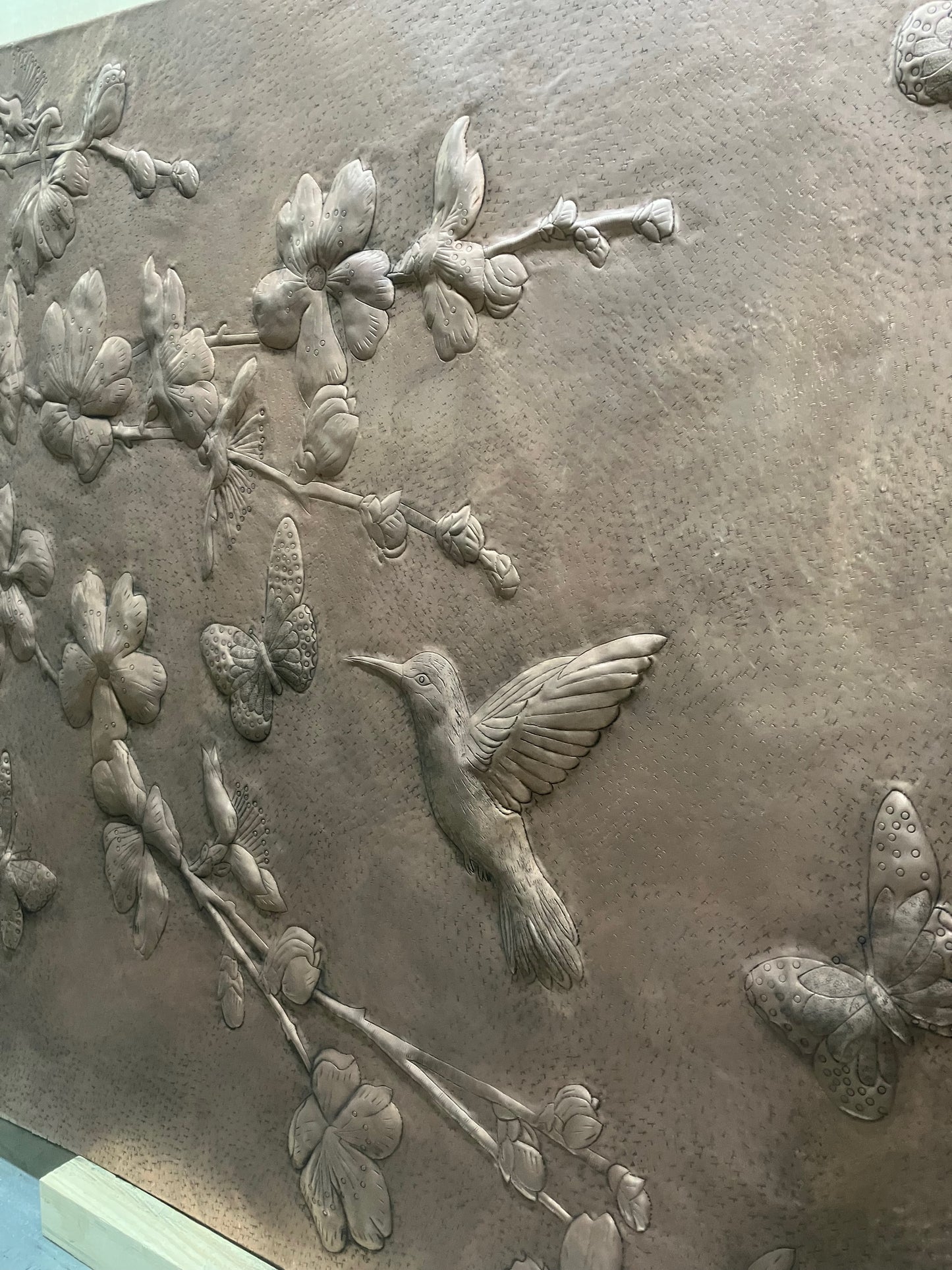Dogwood Branches Copper Backsplash Tile - Natuross
