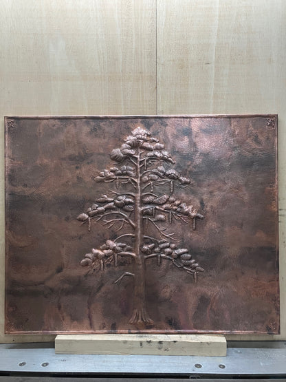 Eastern White Pine Tree Copper Panel
