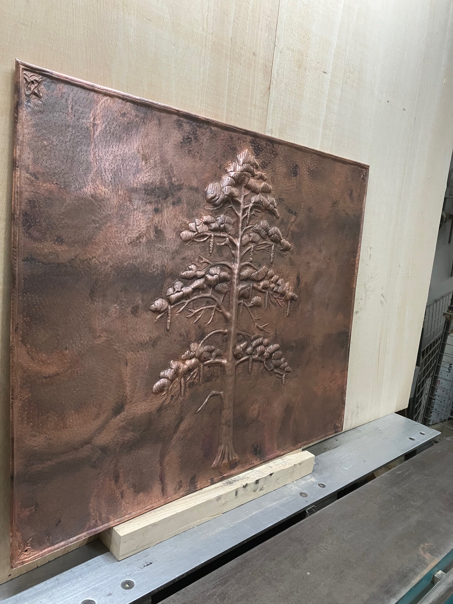 Eastern White Pine Tree Copper Panel