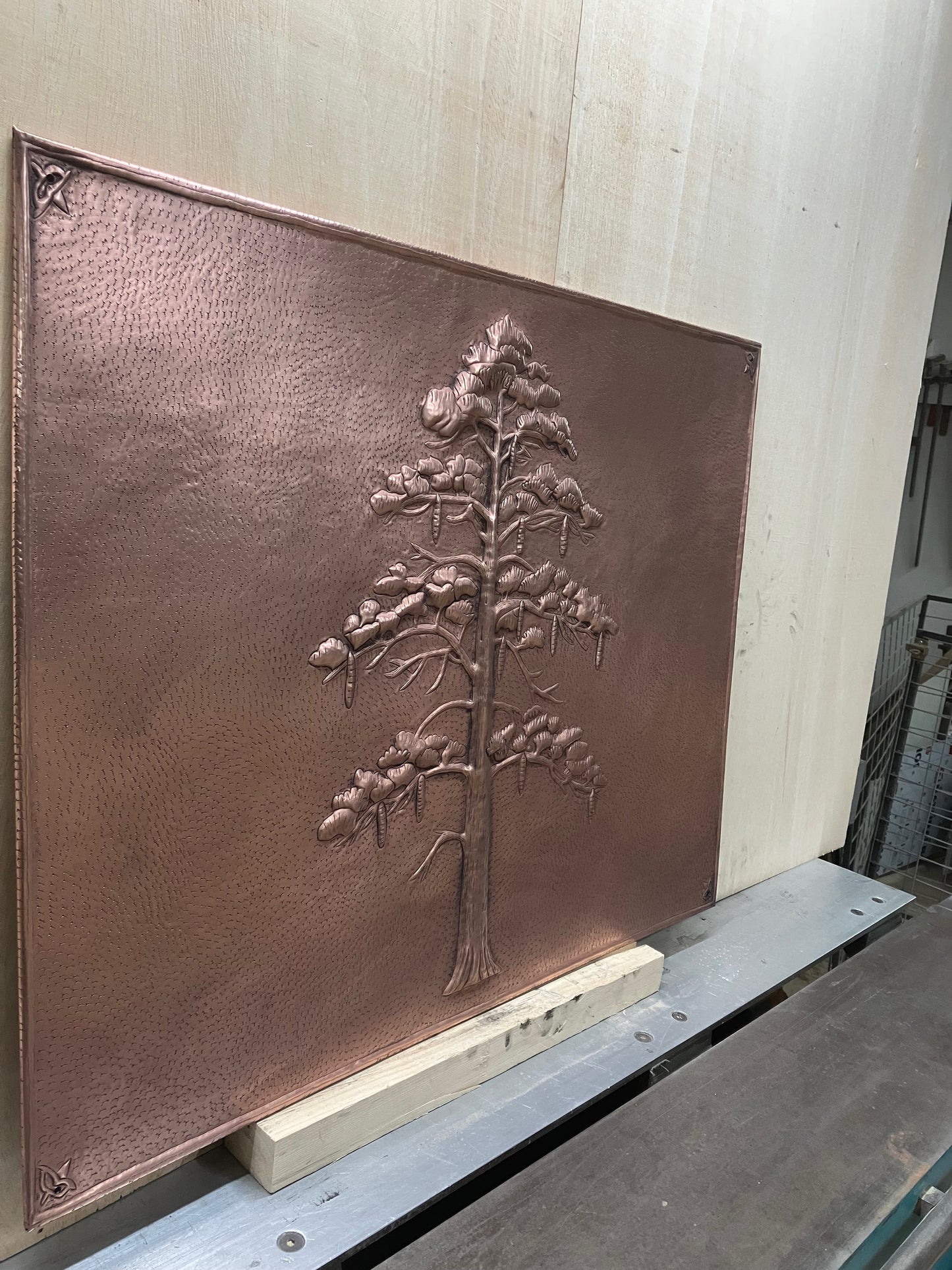 Eastern White Pine Tree Copper Panel