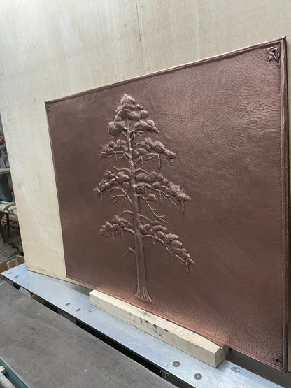 Eastern White Pine Tree Copper Panel