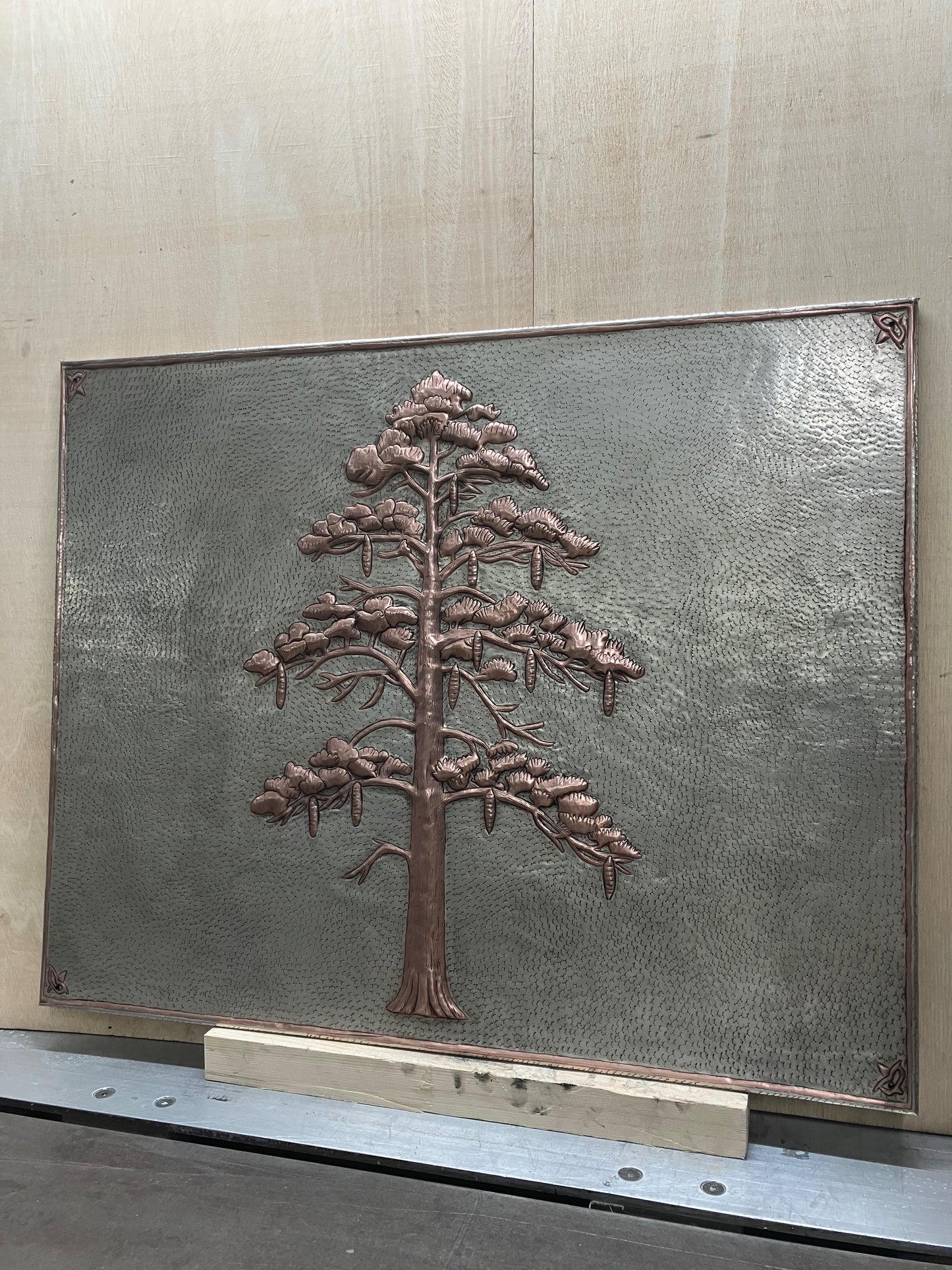 Eastern White Pine Tree Copper Panel