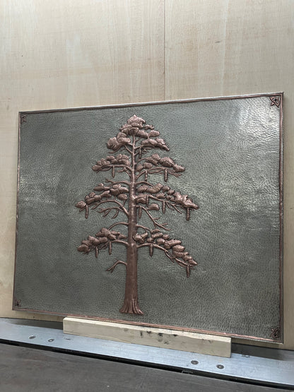 Eastern White Pine Tree Copper Panel