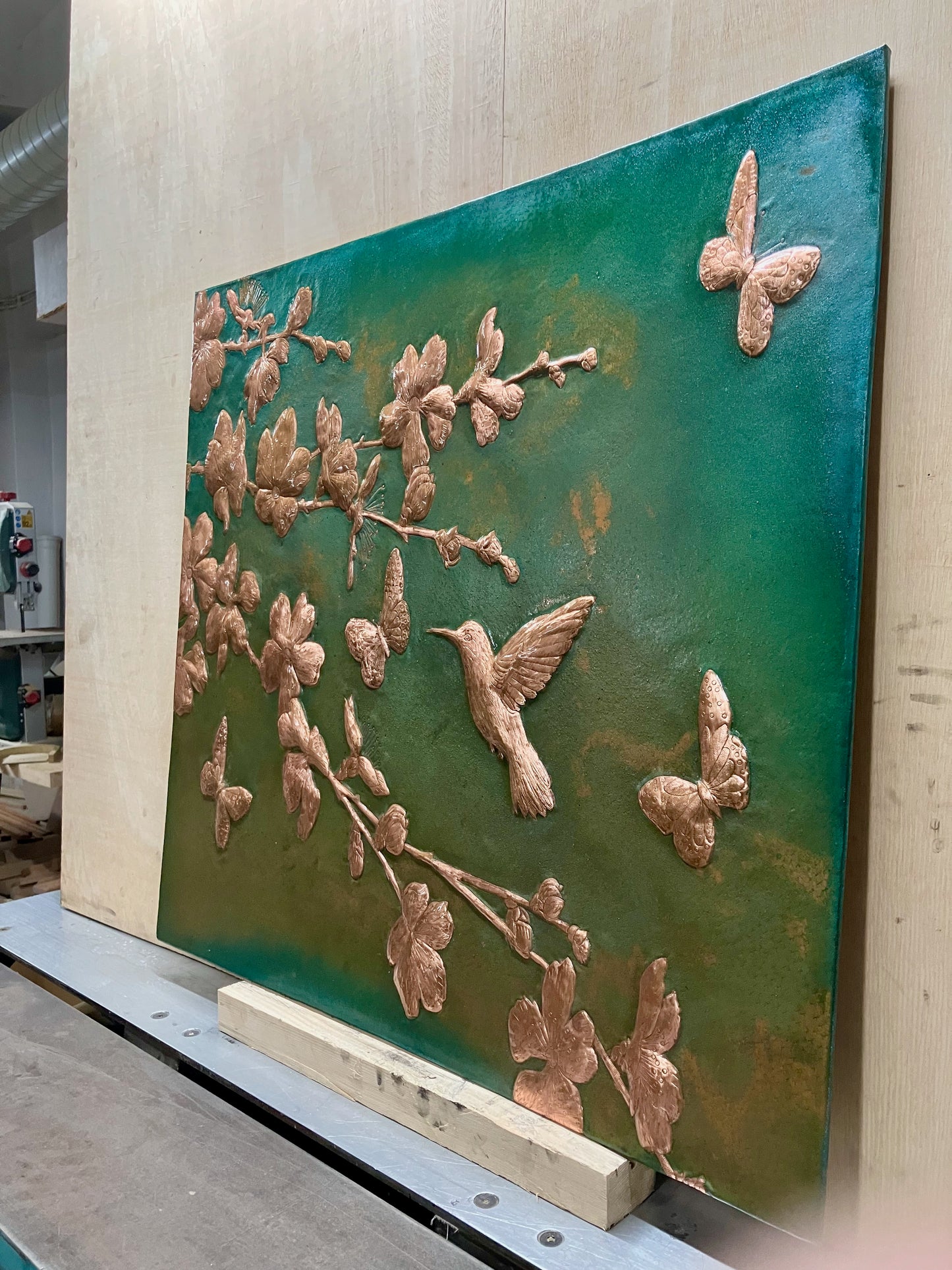 Dogwood Branches Copper Backsplash Tile - Natuross