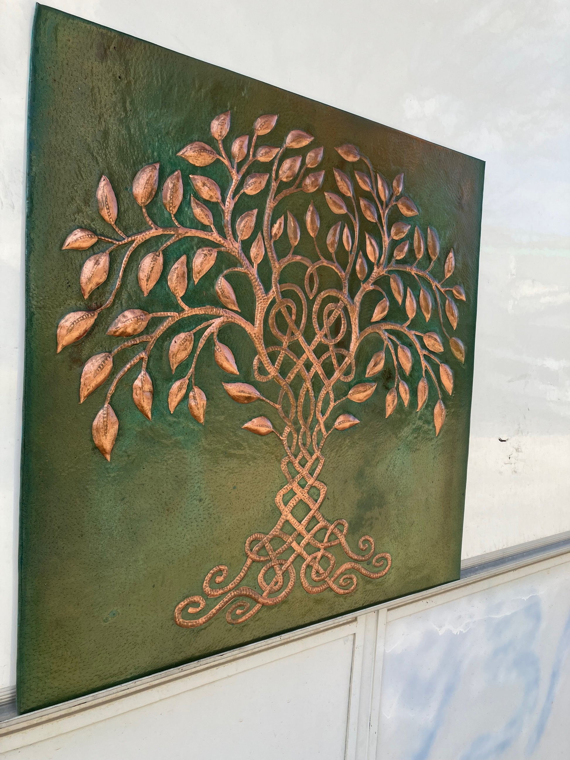 Celtic Tree of Life Copper Backsplash — Green Copper - Natuross