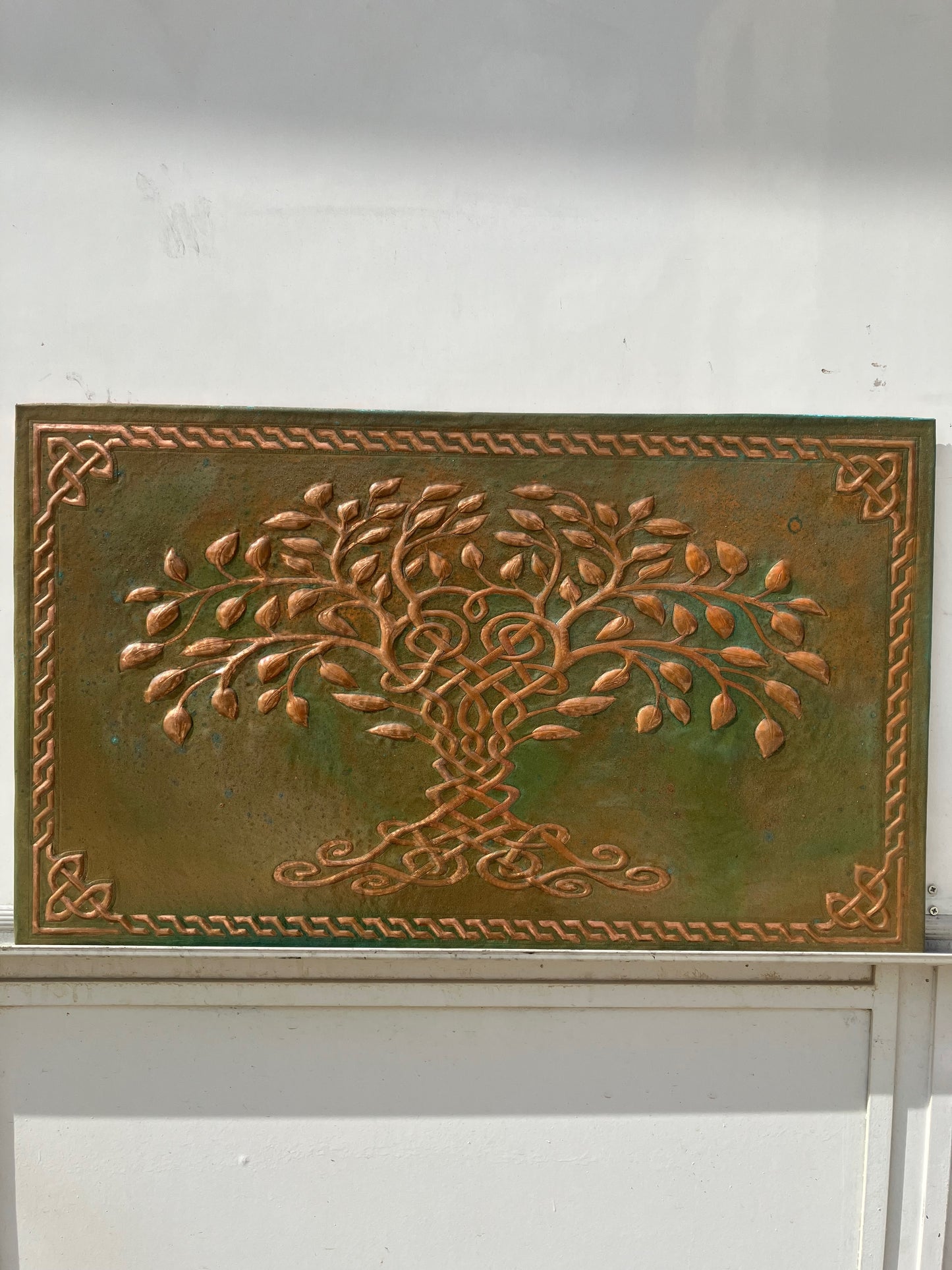 Tree of Life Copper Backsplash — Green Copper - Natuross