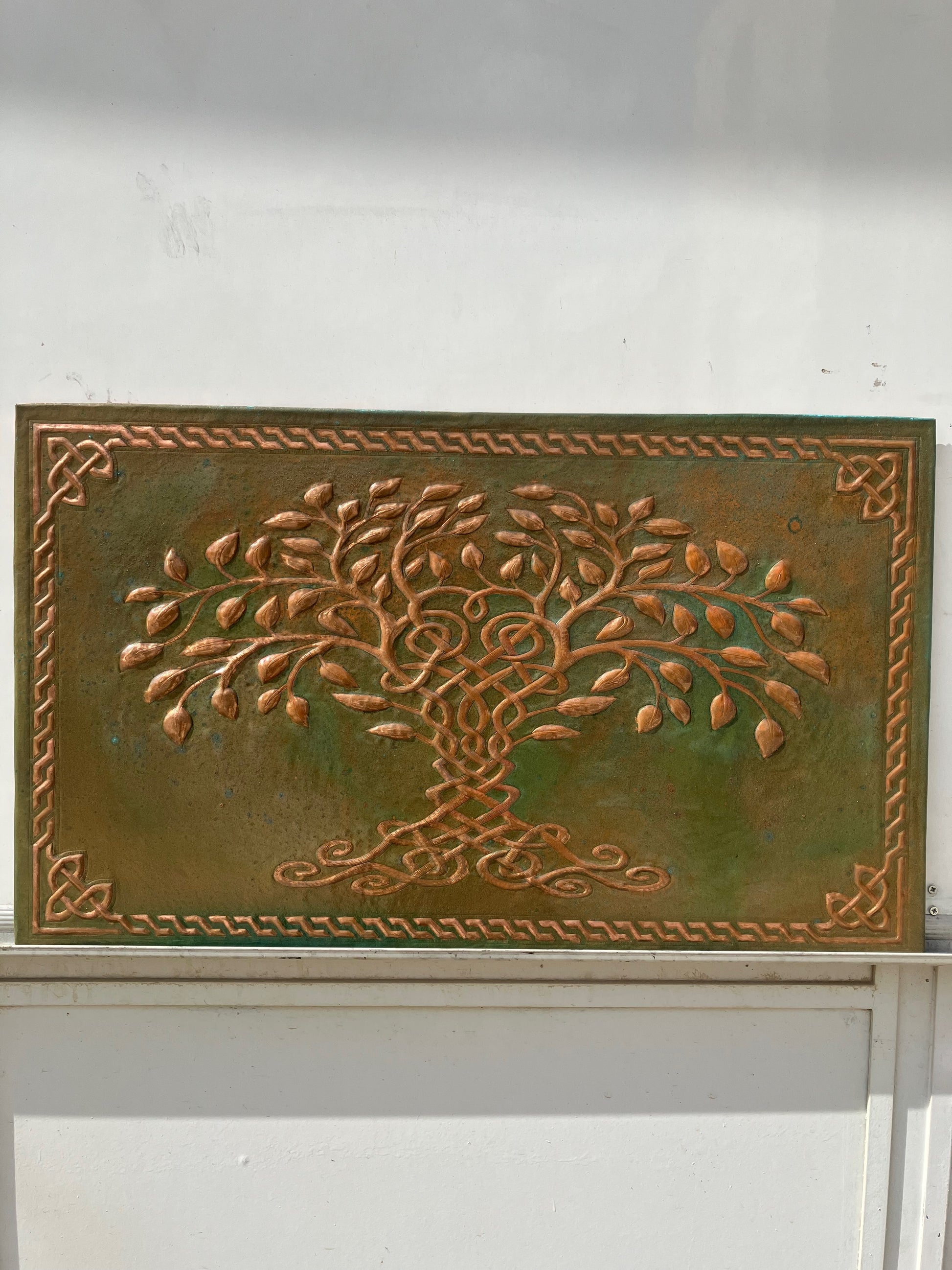 Tree of Life Copper Backsplash — Green Copper - Natuross