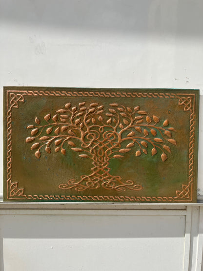 Tree of Life Copper Backsplash — Green Copper - Natuross