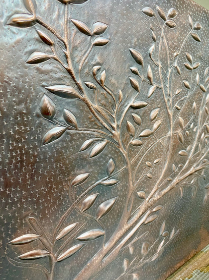 Rustic Brown Copper Tree Branches Backsplash