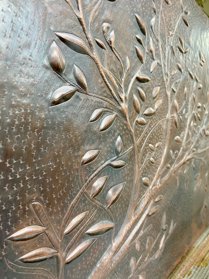 Rustic Brown Copper Tree Branches Backsplash