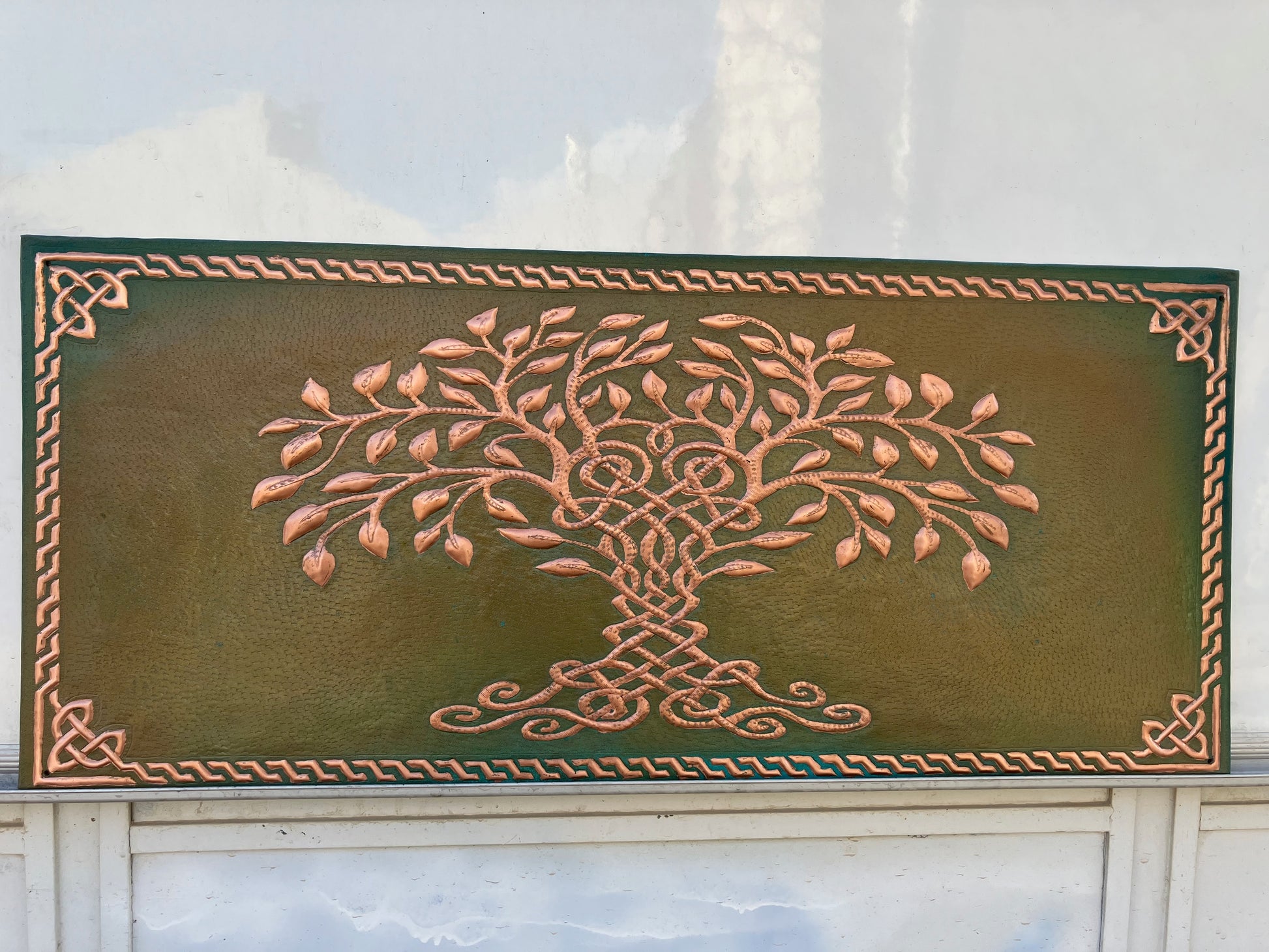 Tree of Life Copper Backsplash — Green Copper - Natuross