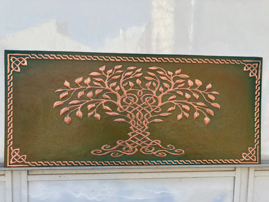 Tree of Life Copper Backsplash — Green Copper - Natuross