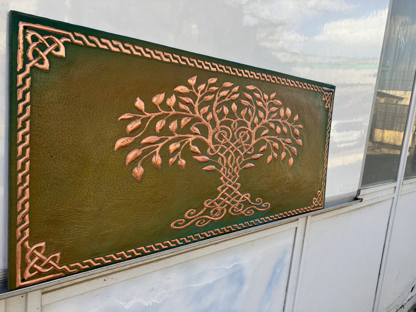 Tree of Life Copper Backsplash — Green Copper - Natuross