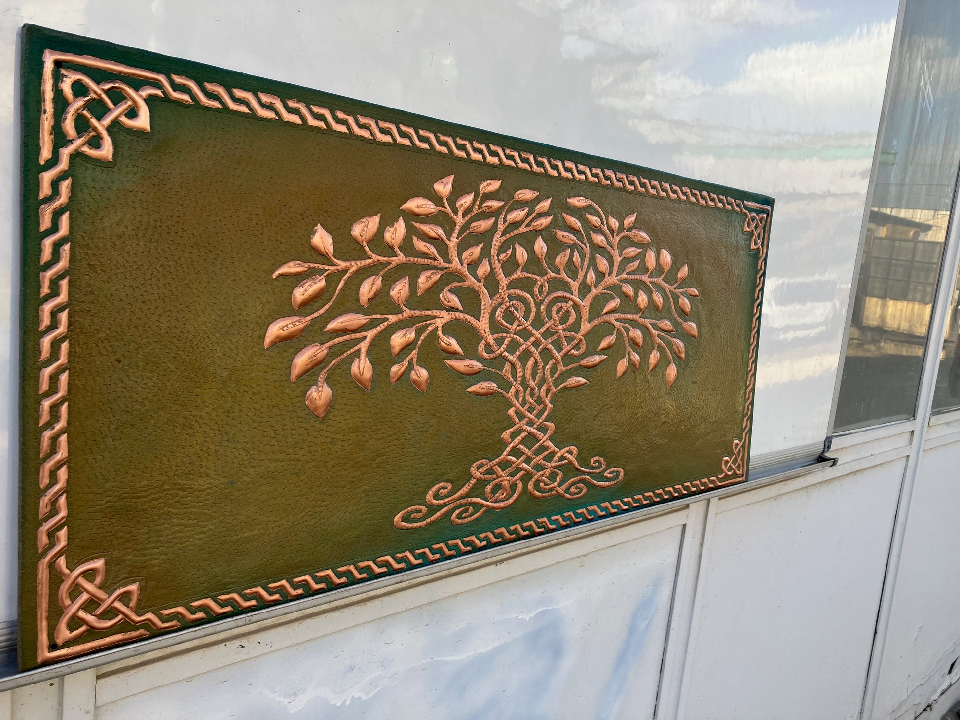 Tree of Life Copper Backsplash — Green Copper - Natuross