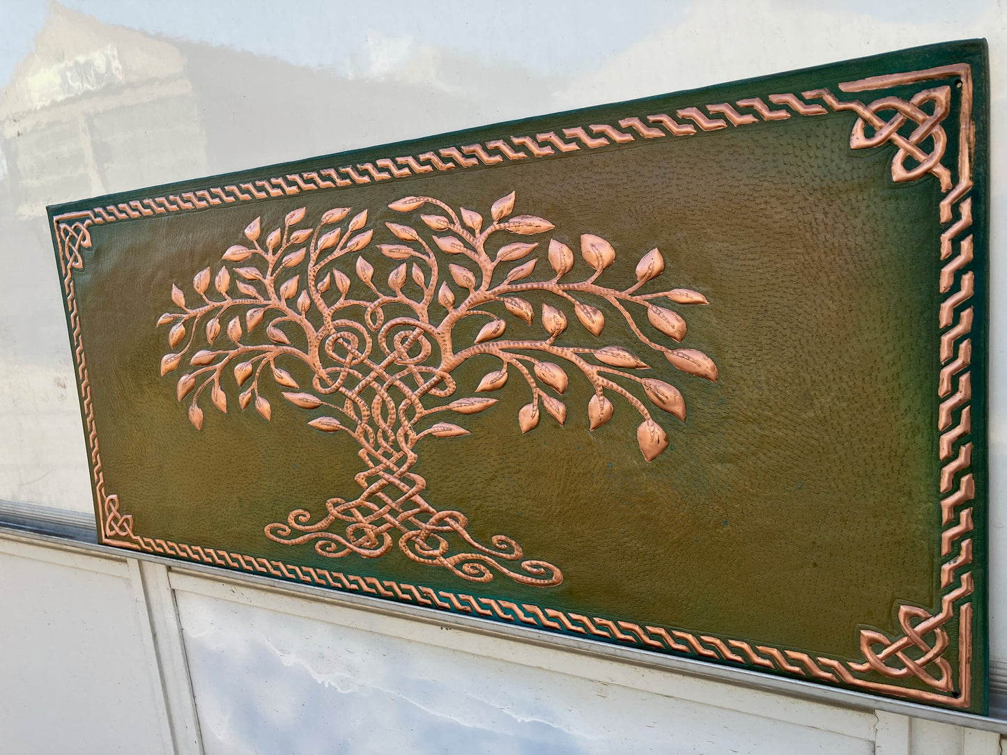 Tree of Life Copper Backsplash — Green Copper - Natuross
