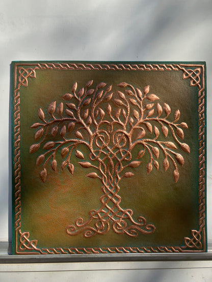 Tree of Life Copper Backsplash — Green Copper - Natuross