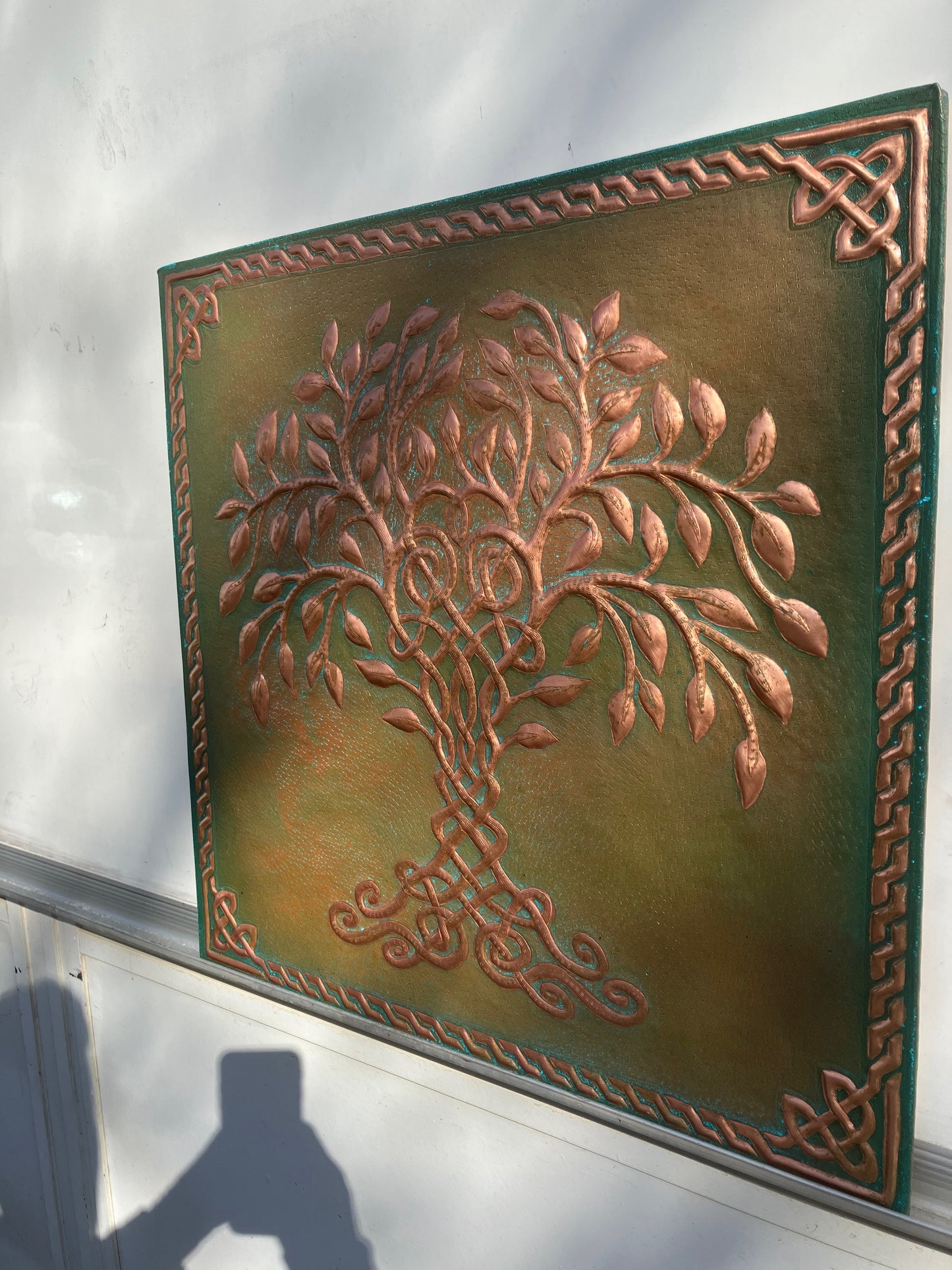 Tree of Life Copper Backsplash — Green Copper - Natuross