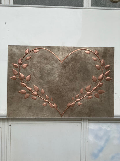 Branching Heart Copper Backsplash - Natuross