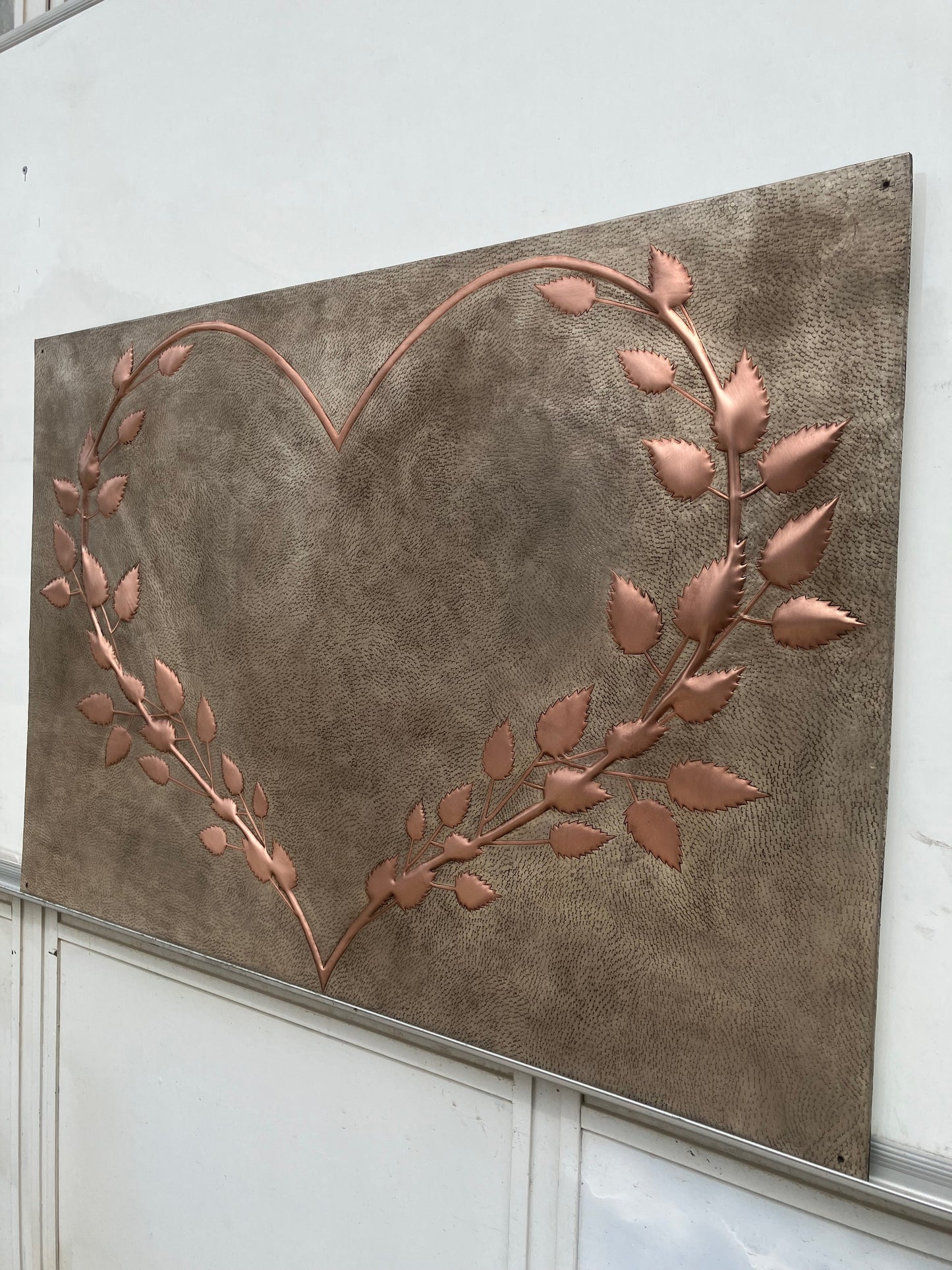 Branching Heart Copper Backsplash - Natuross