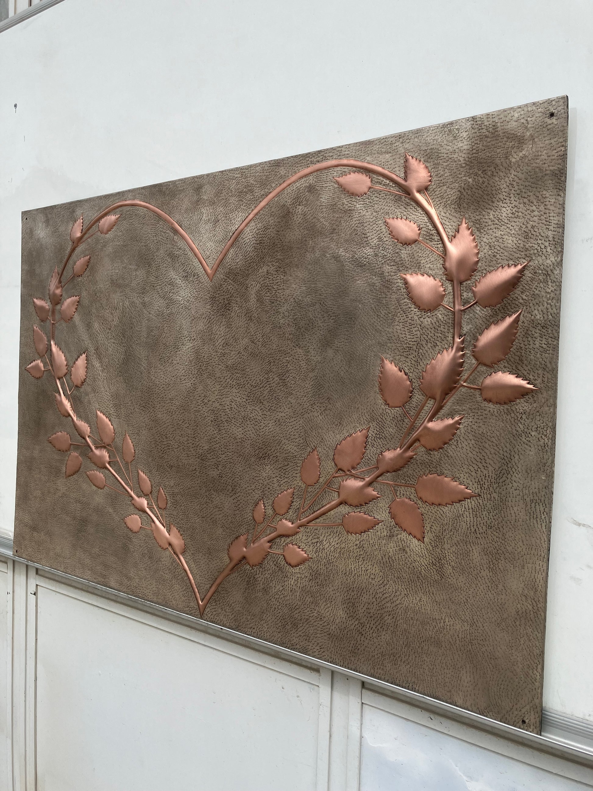 Branching Heart Copper Backsplash - Natuross