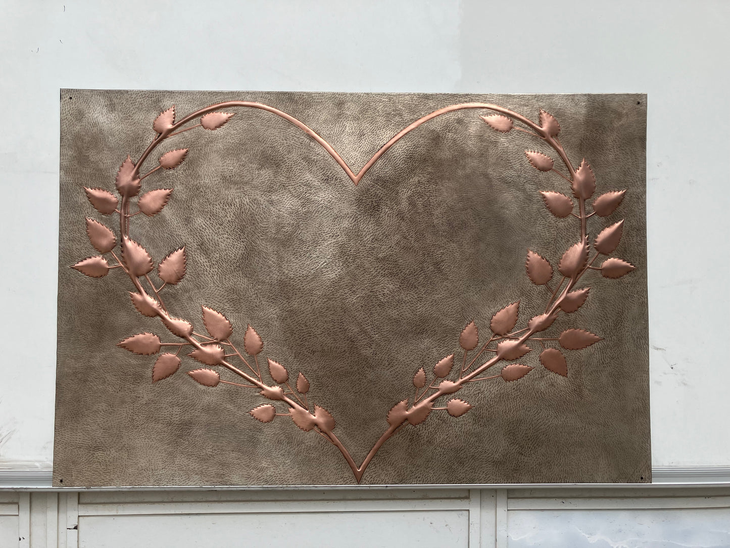 Branching Heart Copper Backsplash - Natuross