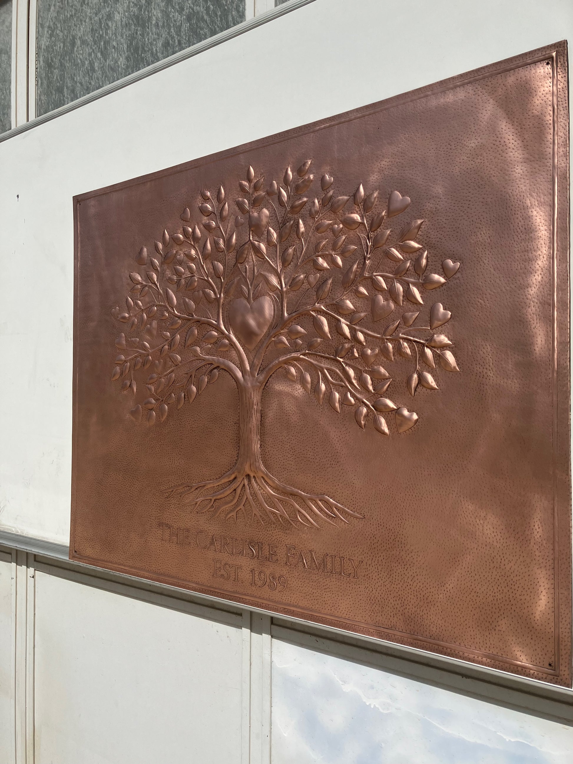 Heart Tree of Life Family Name Sign — Copper - Natuross