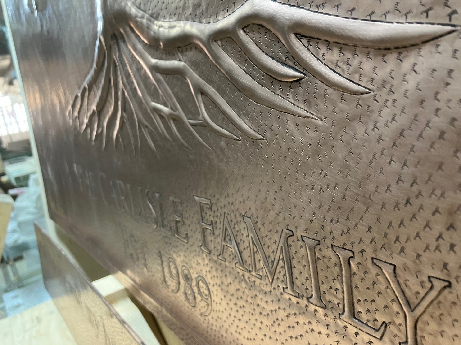 Heart Tree of Life Family Name Sign — Copper - Natuross