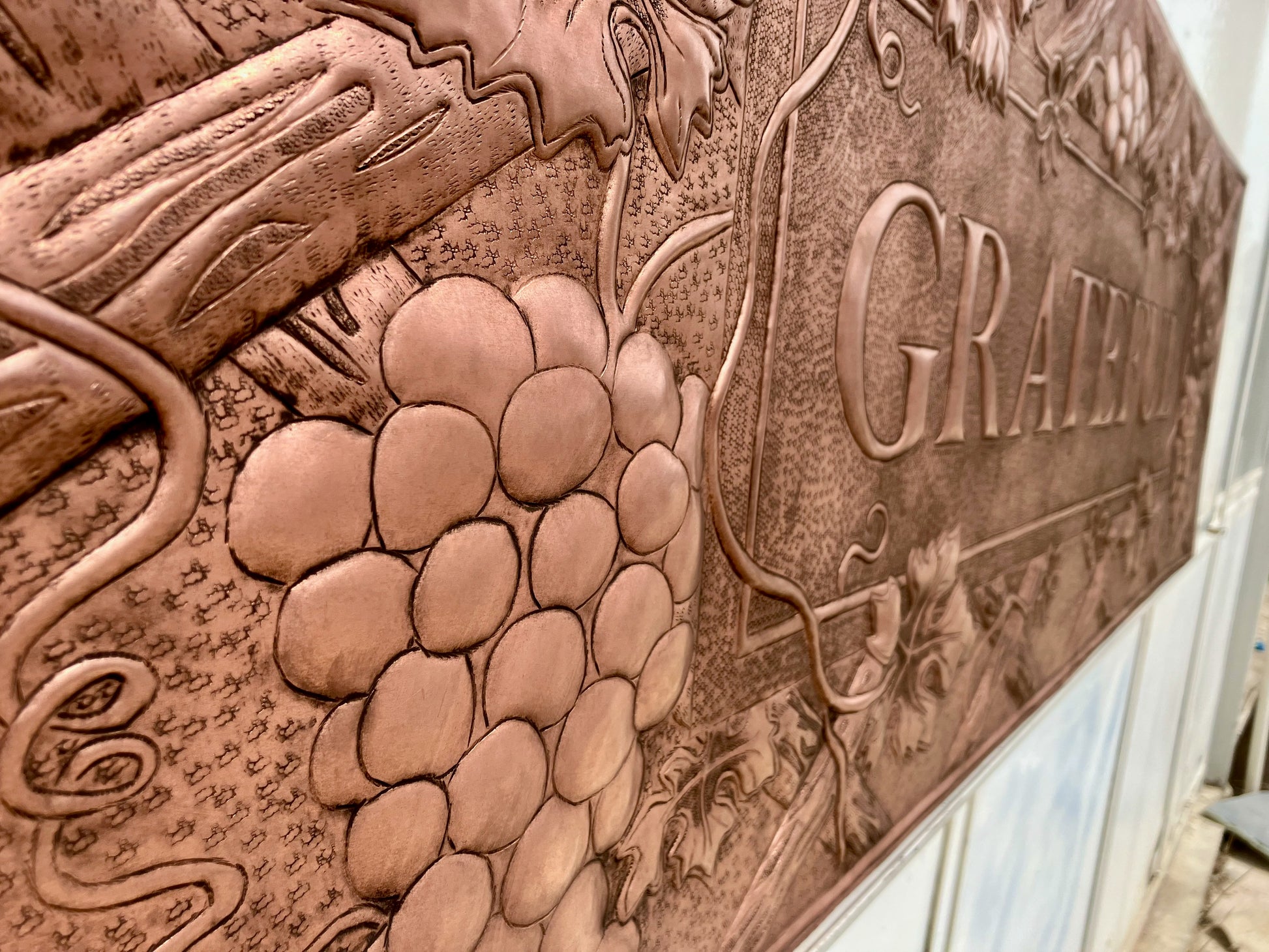 Vineyard Copper Backsplash — Grateful - Natuross