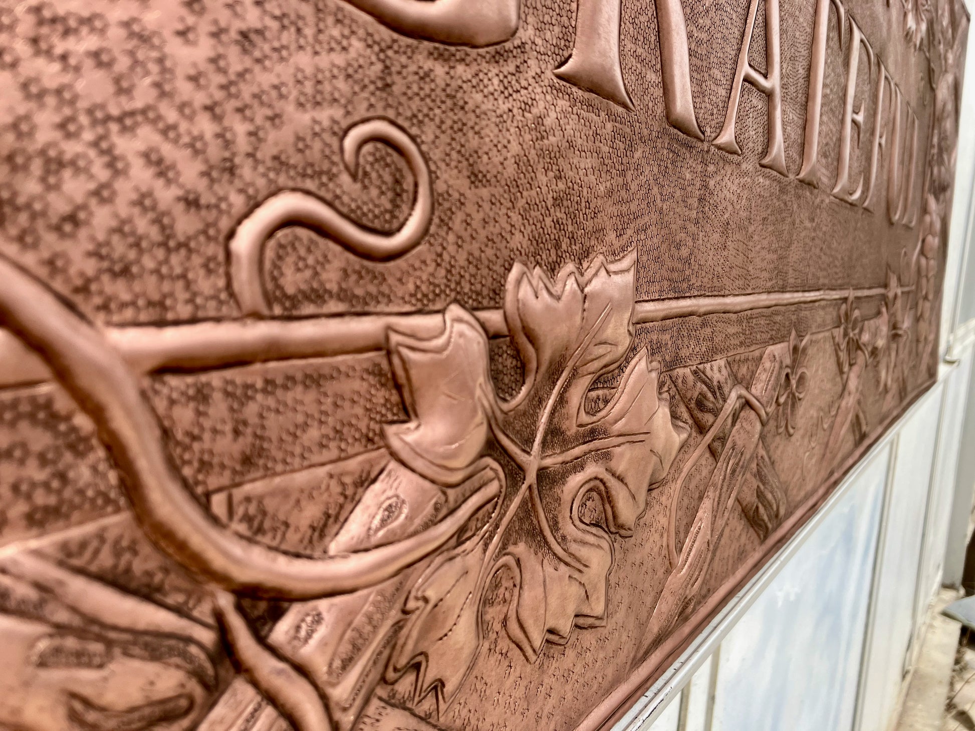 Vineyard Copper Backsplash — Grateful - Natuross