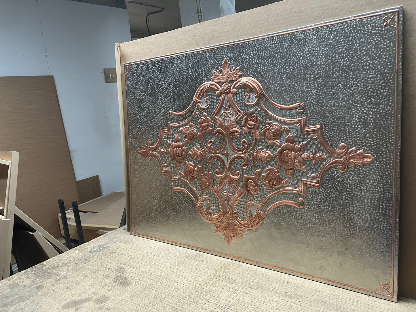 Victorian Style Copper Kitchen Backsplash