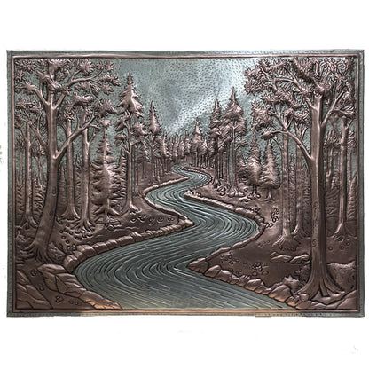Woodland River Copper Kitchen Backsplash