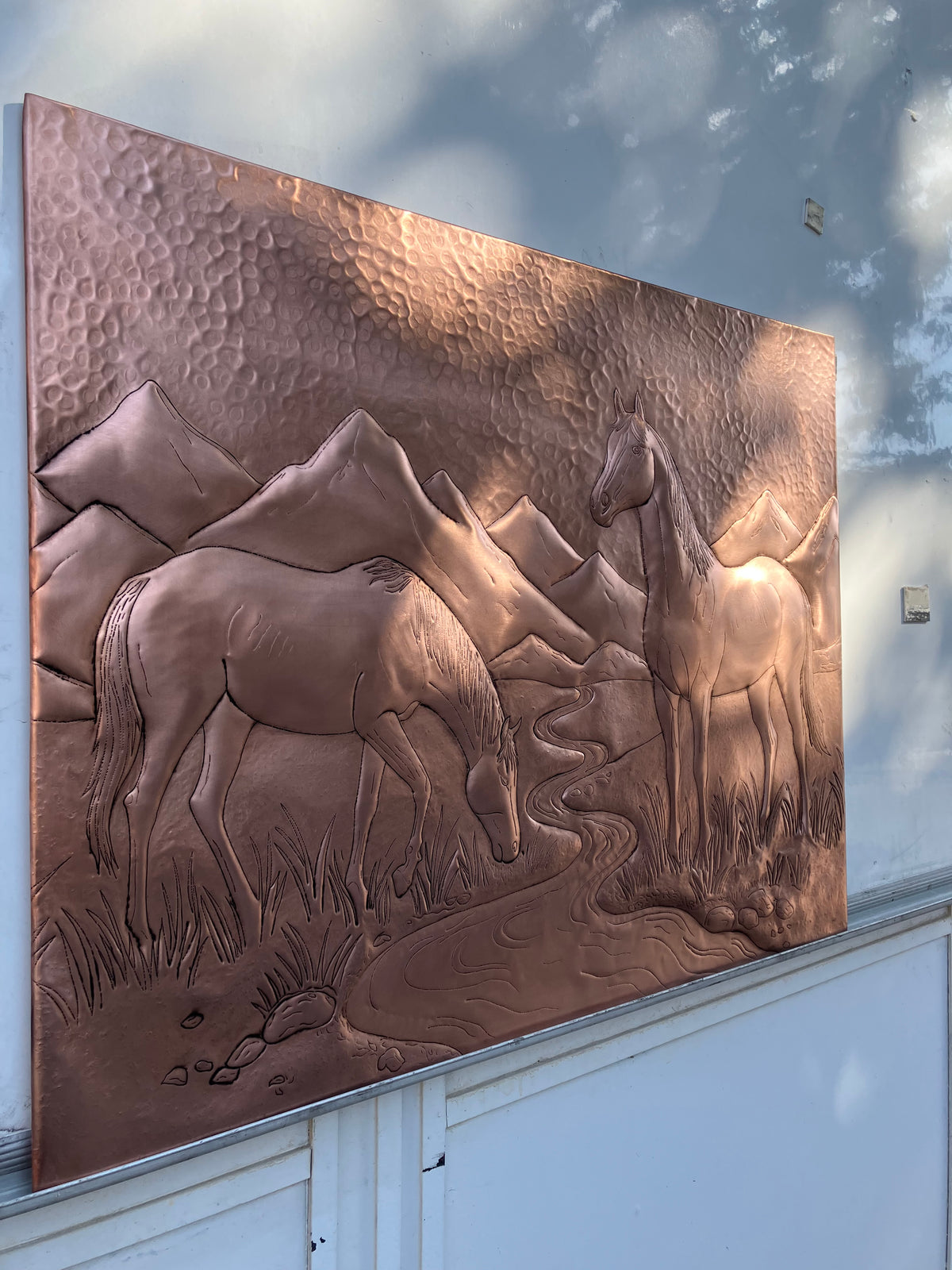 Wild Horses Copper Backsplash