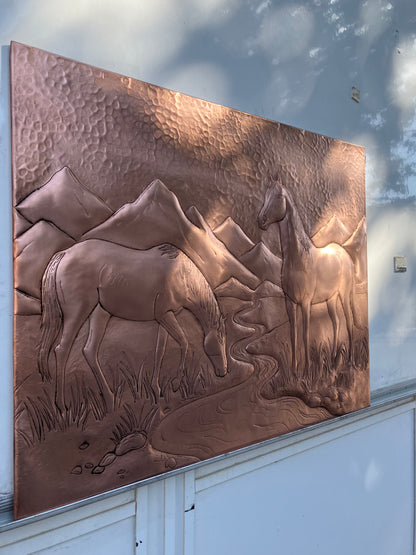 Wild Horses Copper Backsplash