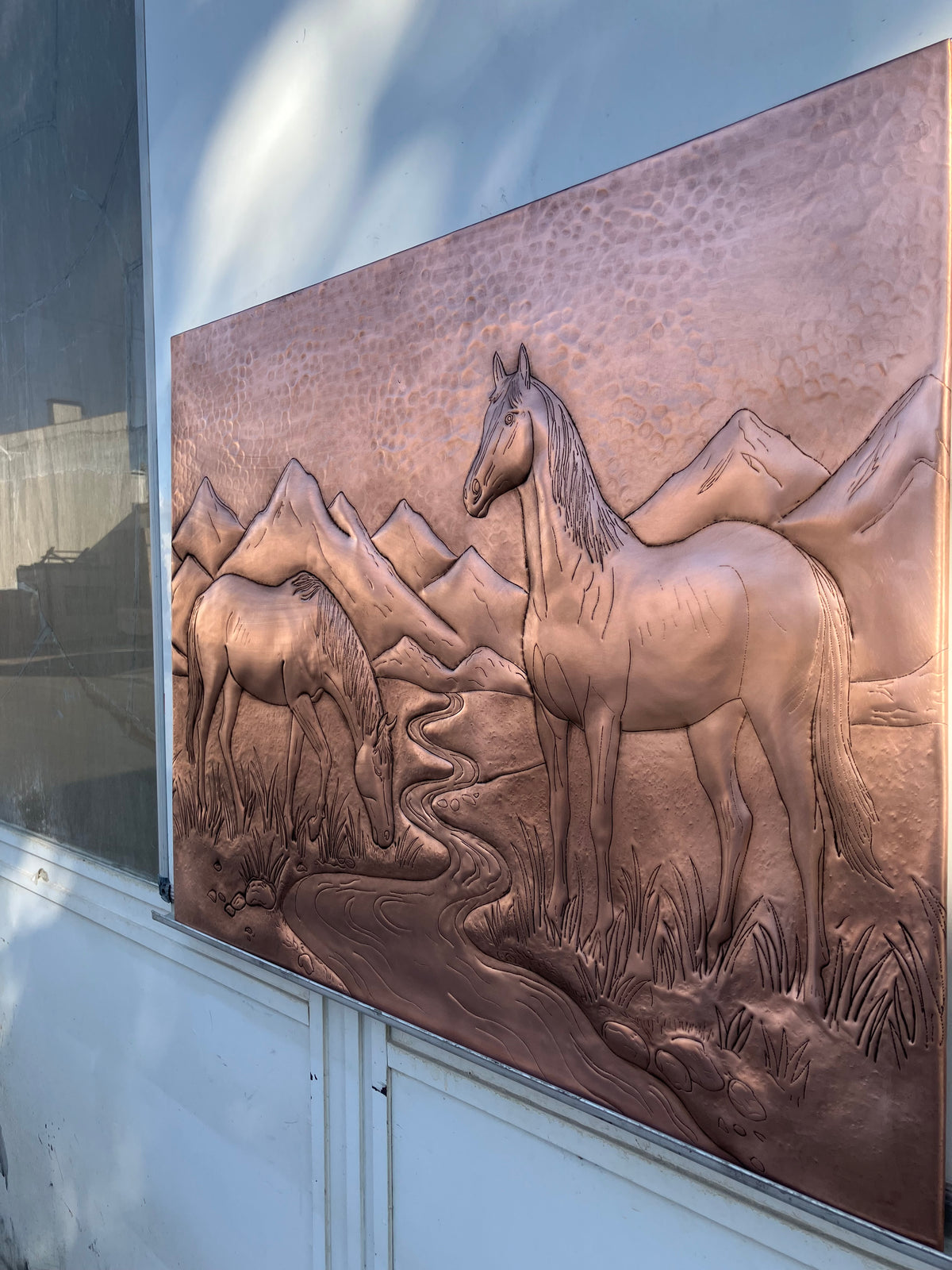 Wild Horses Copper Backsplash