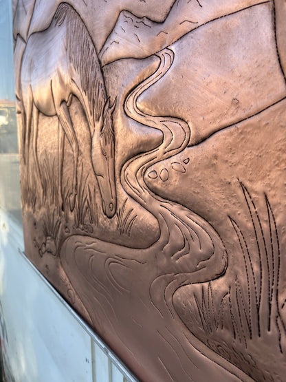 Wild Horses Copper Backsplash