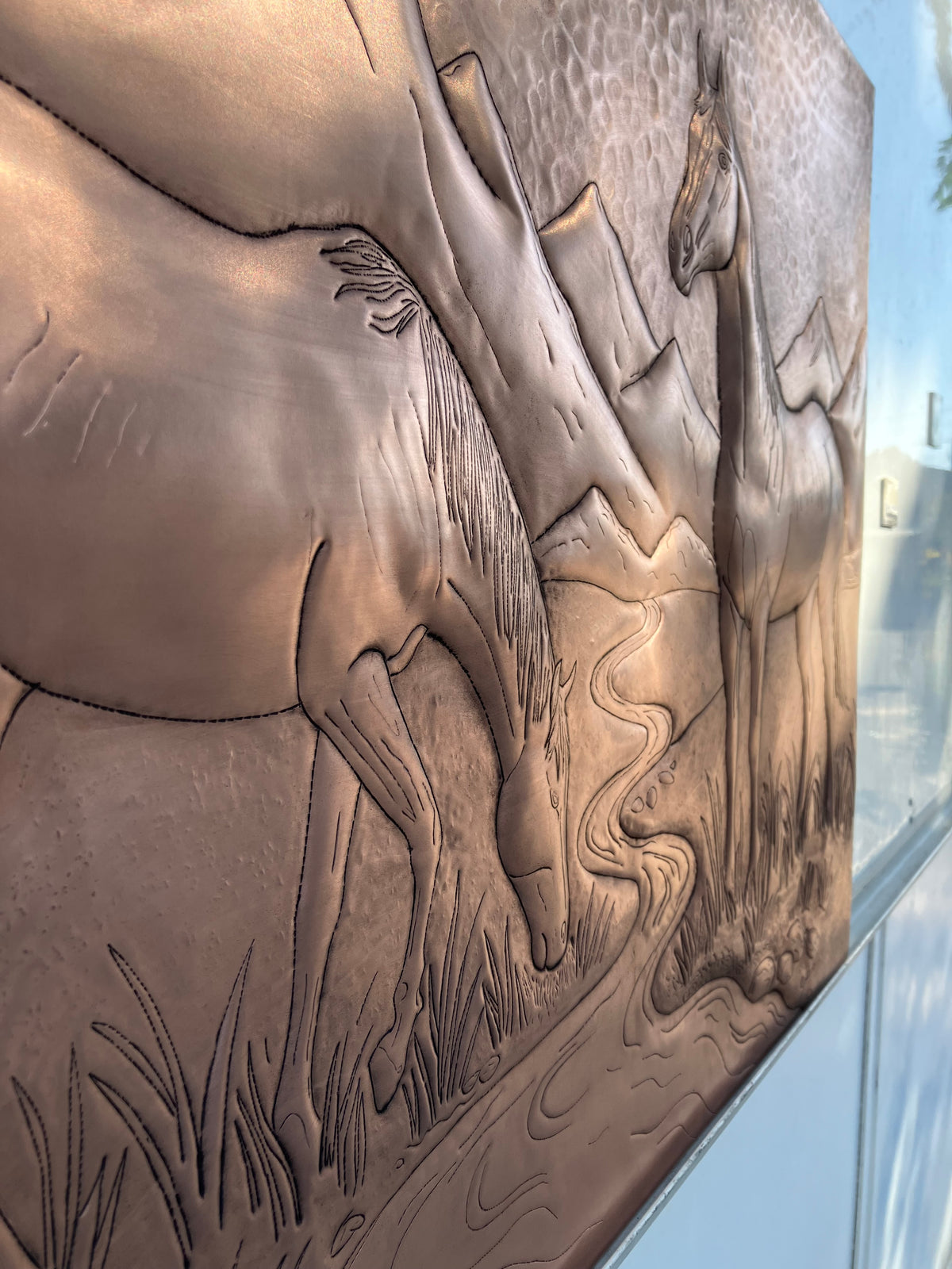 Wild Horses Copper Backsplash