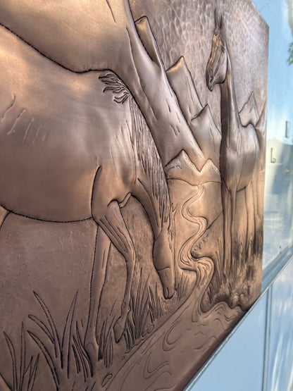 Wild Horses Copper Backsplash