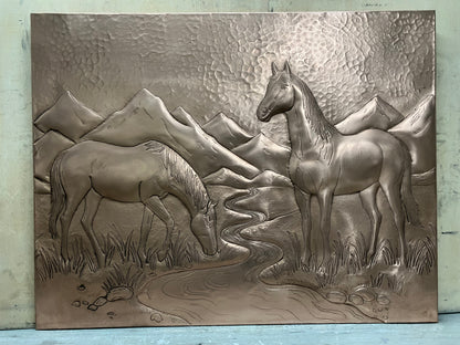 Wild Horses Copper Backsplash