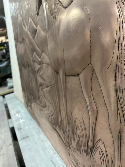 Wild Horses Copper Backsplash