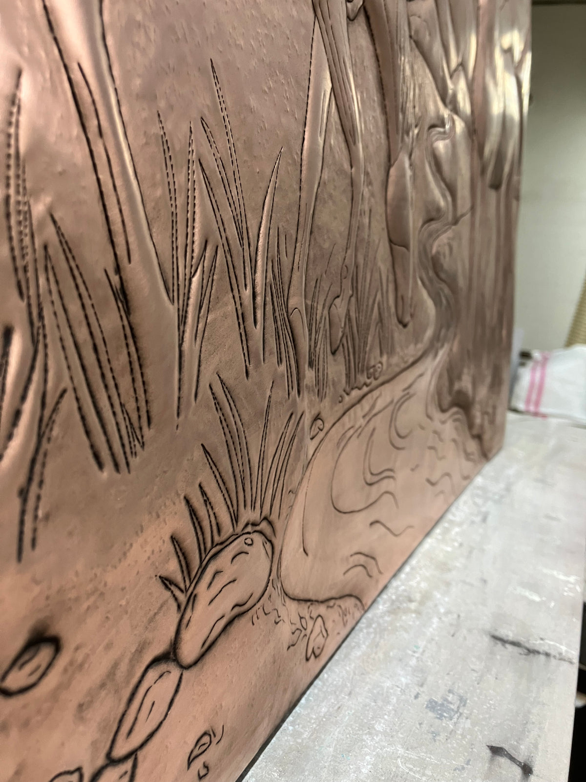 Wild Horses Copper Backsplash