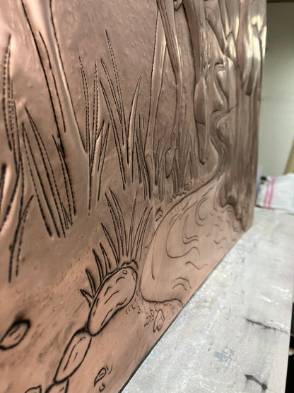 Wild Horses Copper Backsplash