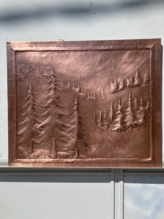 Evergreen Forest Copper Kitchen Backsplash
