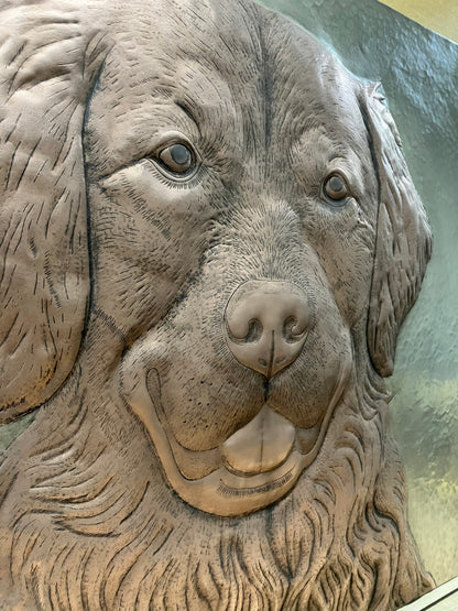 Golden Retriever Copper Kitchen Backsplash