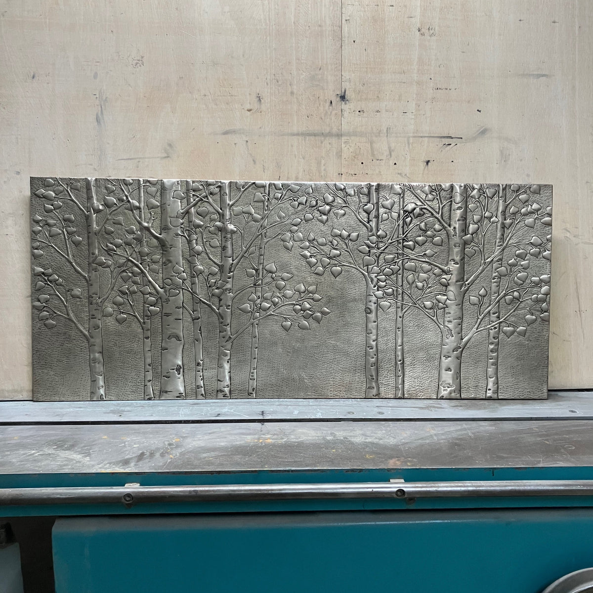 Quaking Aspen Grove Copper Kitchen Backsplash