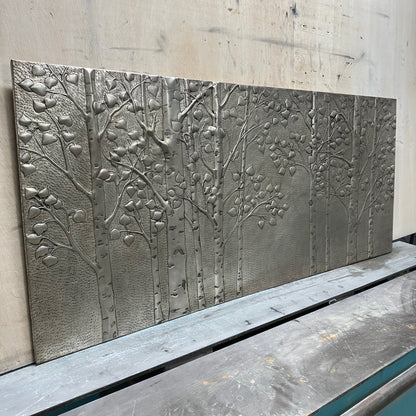 Quaking Aspen Grove Copper Kitchen Backsplash